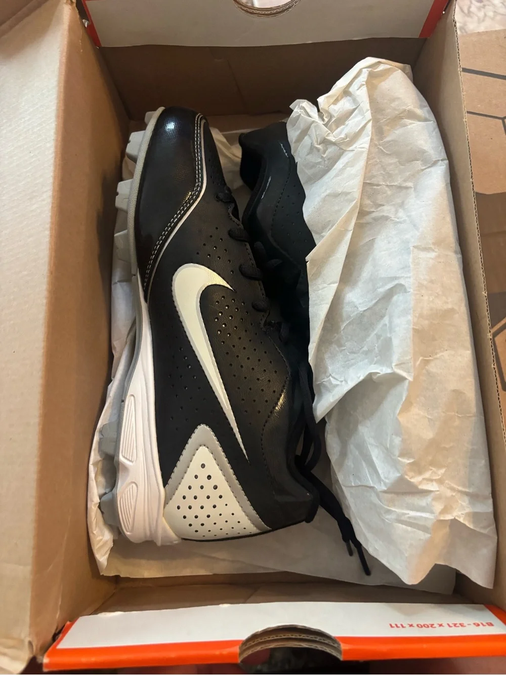 Nike Men’s Black and White Athletic Turf Cleats
